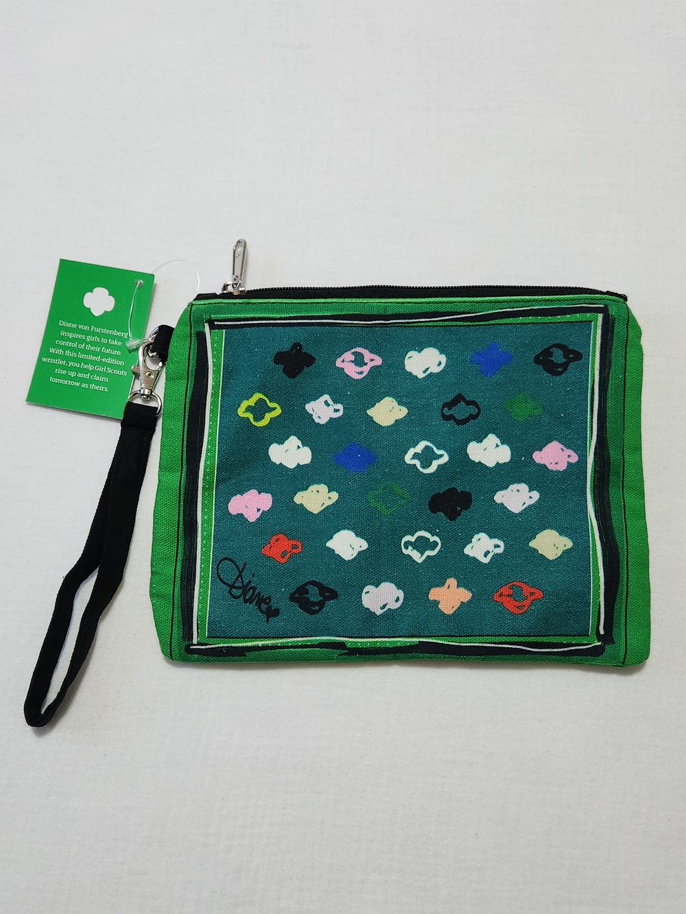 Limited-edition Diane Von Furstenberg (DVF) x Girl Scouts of the USA Wristlet
